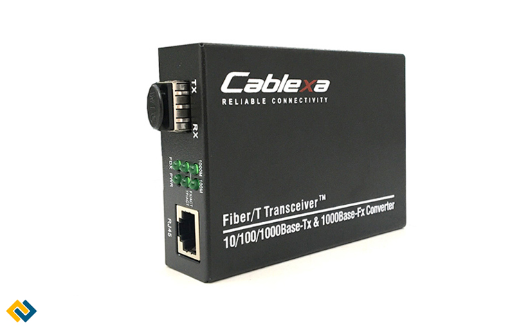 Converter quang 1 sợi FMC-100-GE-SFP-CA Cablexa, Converter quang 1Gbps Cablexa thiết kế DIN RAIL giá tốt